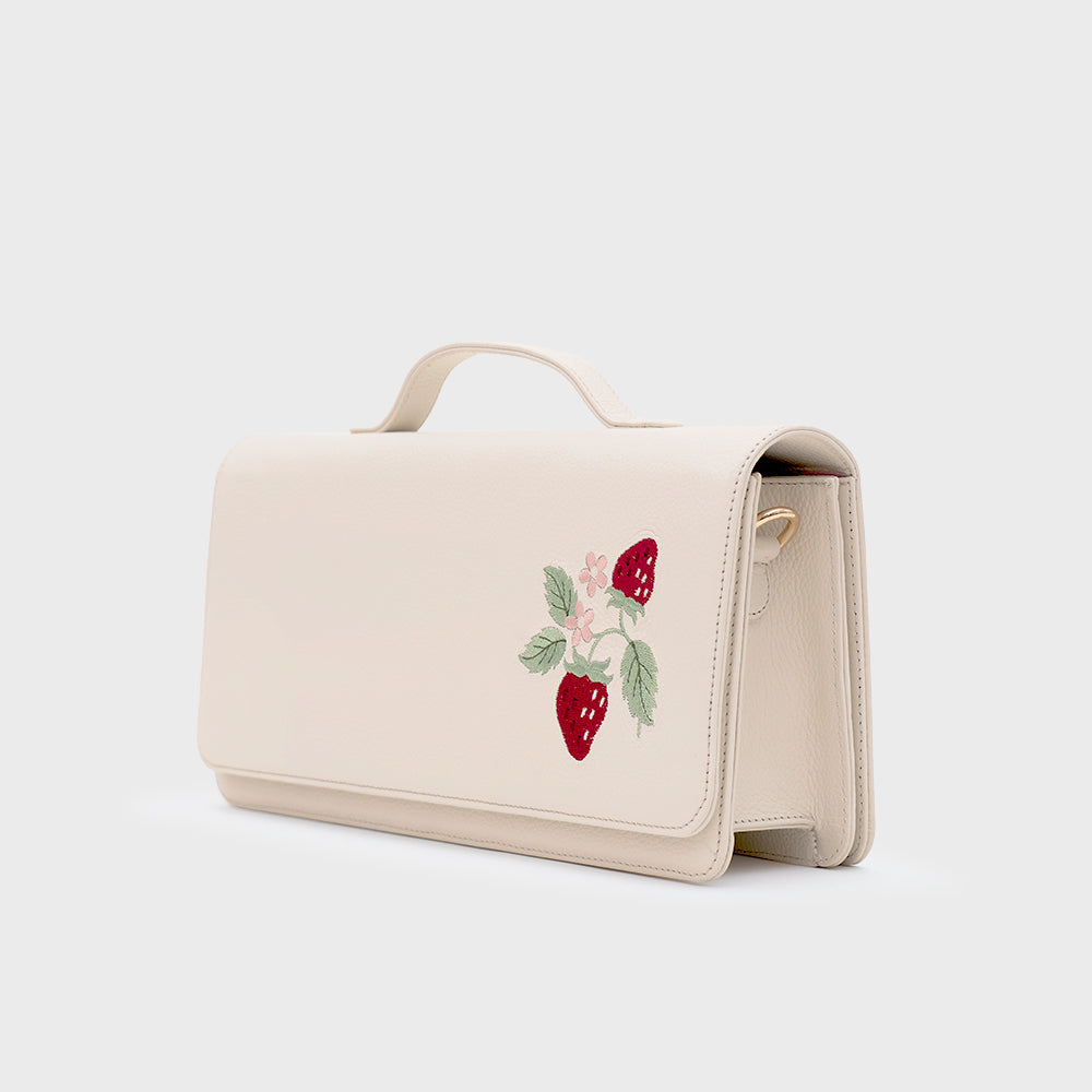 STRAWBERRY SUNDAE RECTANGLE BAG HUESO