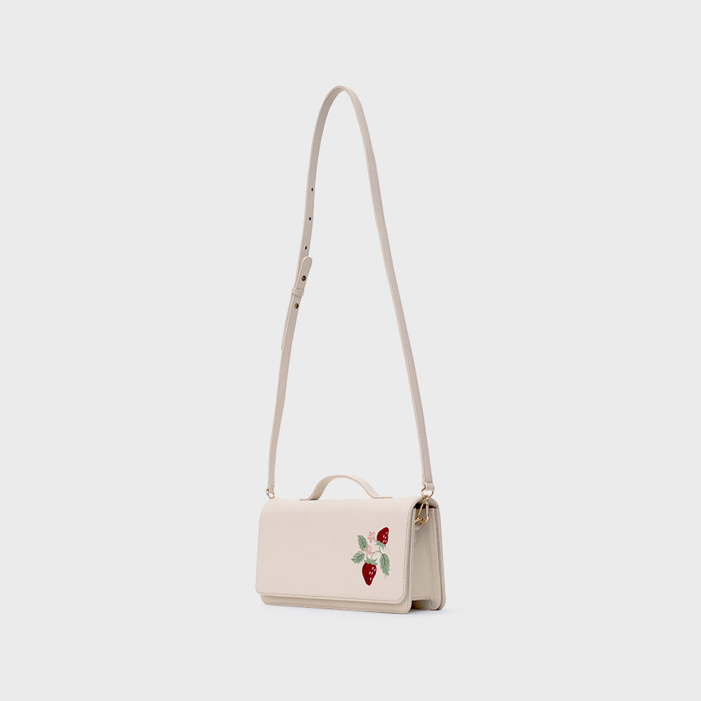 STRAWBERRY SUNDAE RECTANGLE BAG HUESO