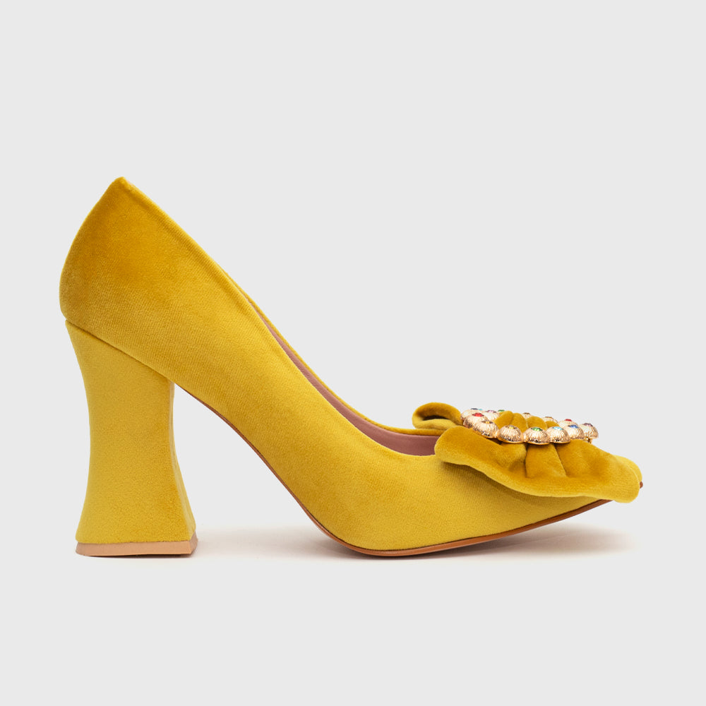 RETRO RAINBOW PUMP YELLOW