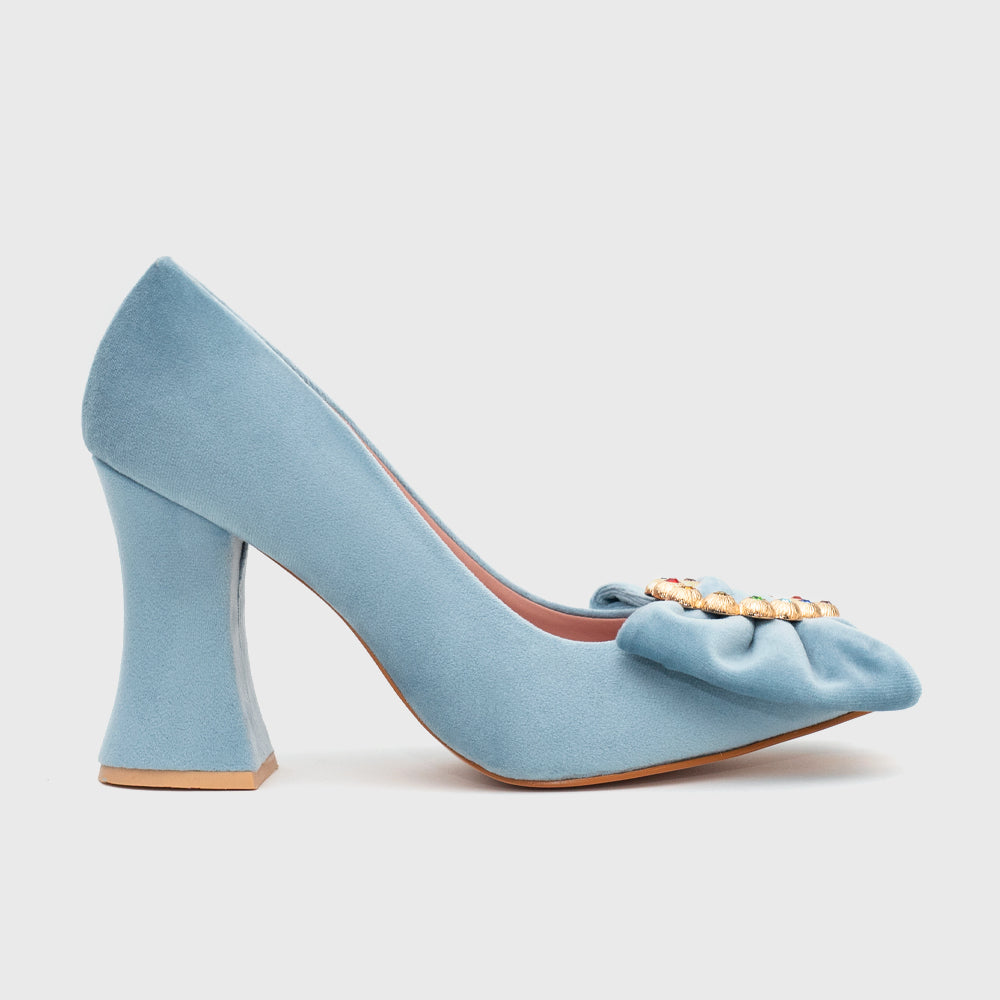 RETRO RAINBOW PUMP CELESTE