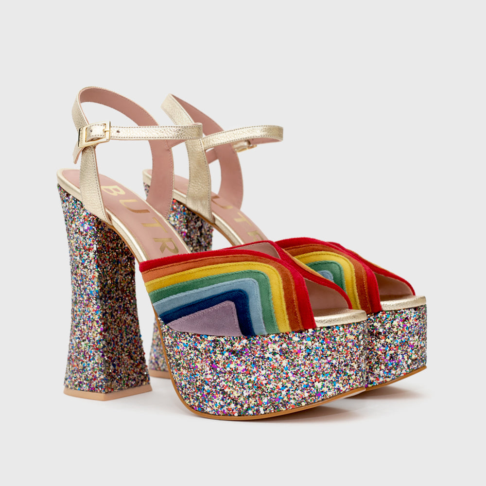 RETRO SUNSHINE PLATFORM 14 CM MULTICOLOR