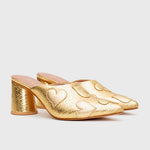 Load image into Gallery viewer, ROSALIE MULE PUMP GOLDEN
