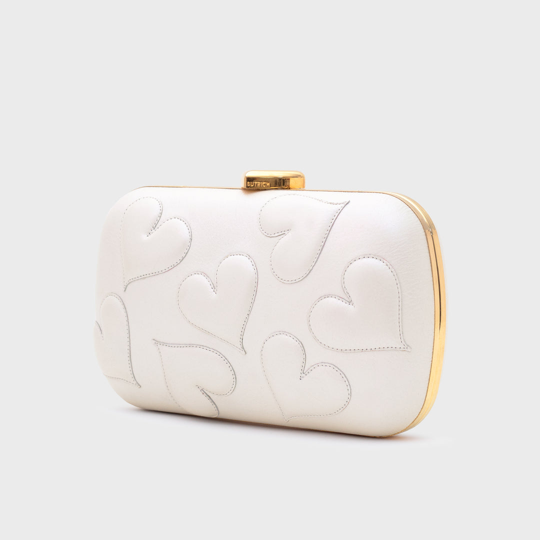 CLUTCH PILLBOX ROSALIE BRIDE IVORY