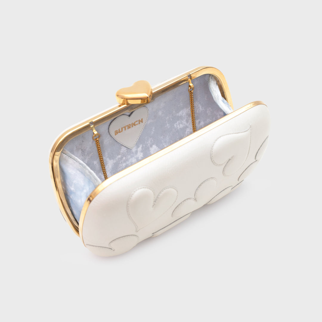 CLUTCH PILLBOX ROSALIE BRIDE IVORY