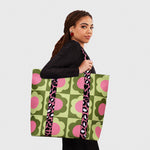 Load image into Gallery viewer, SUPER BAG DAISY BROWN PINK
