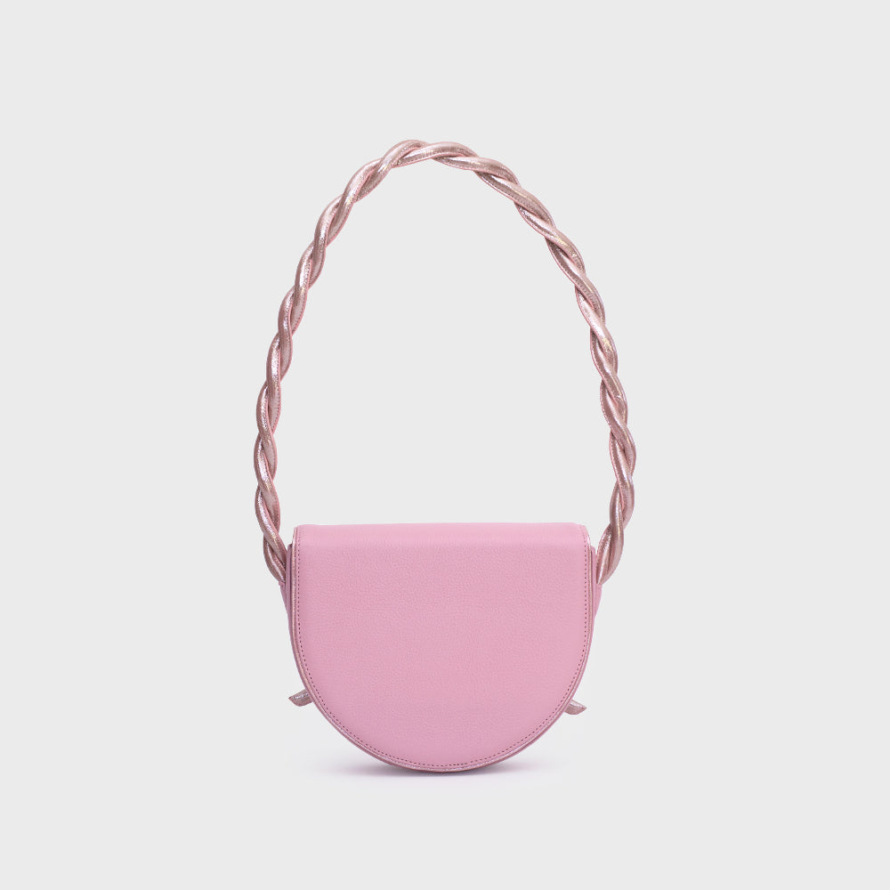 GABRIELLE PINK SADDLE BAG