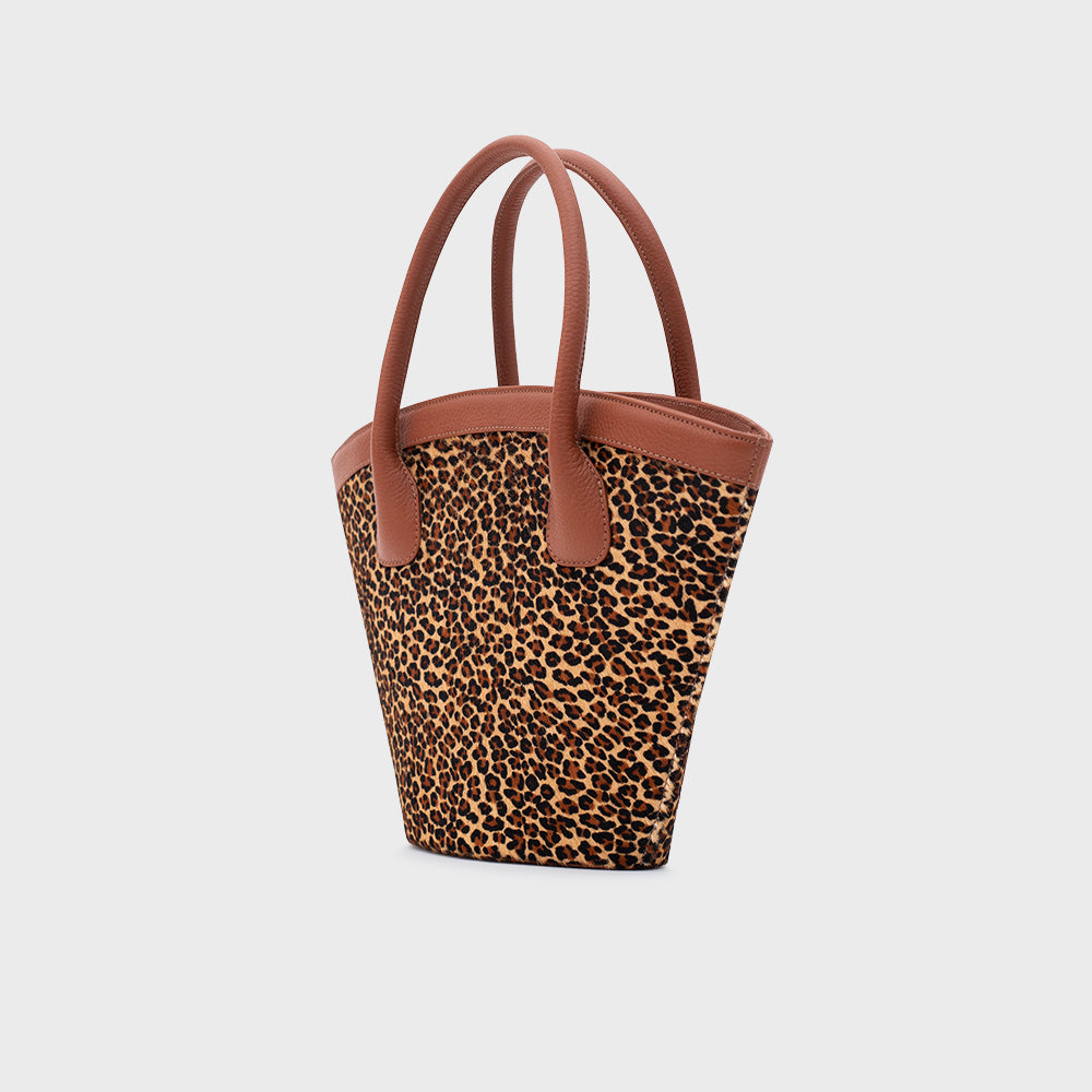 SASKIA TRAPEZE BAG LEOPARDO