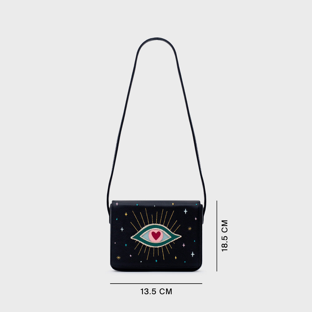 SHAZAM MINI FLAP BAG NEGRO