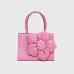 Load image into Gallery viewer, SQUARED FLORAL BAG PINK
