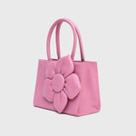 Load image into Gallery viewer, SQUARED FLORAL BAG PINK
