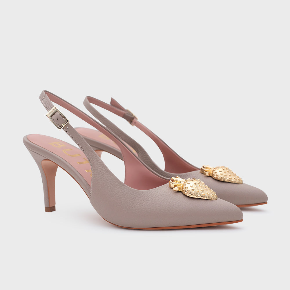 STRAWBERRY PUMP SLINGBACK CAFÉ