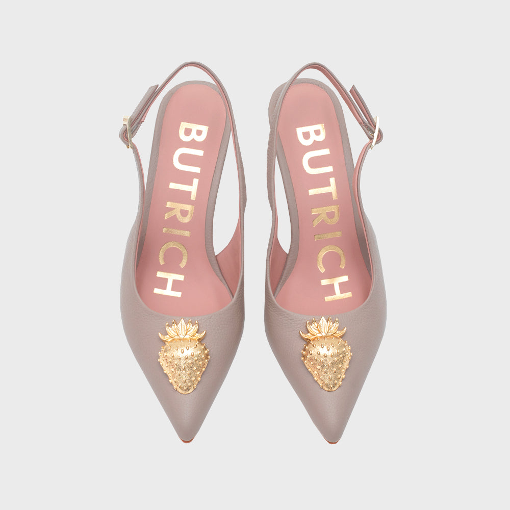 STRAWBERRY PUMP SLINGBACK CAFÉ