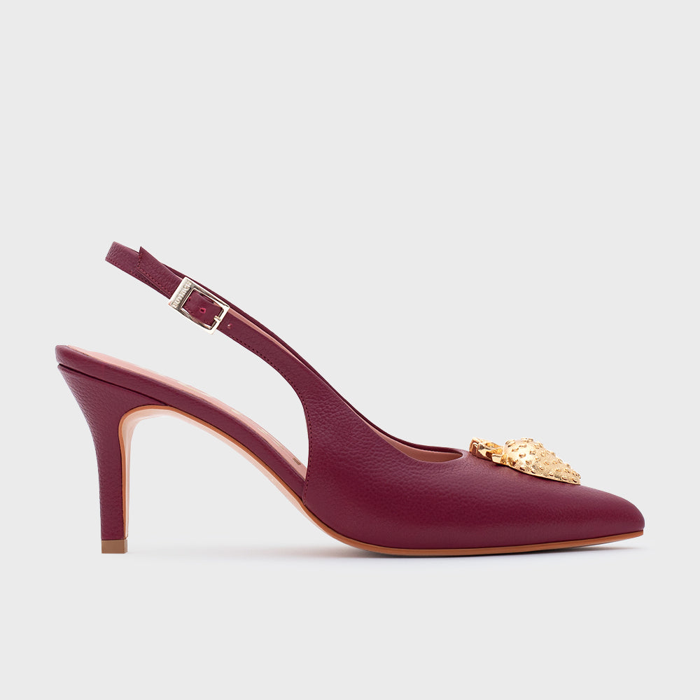 Strawberry Pump Slingback Blackberry