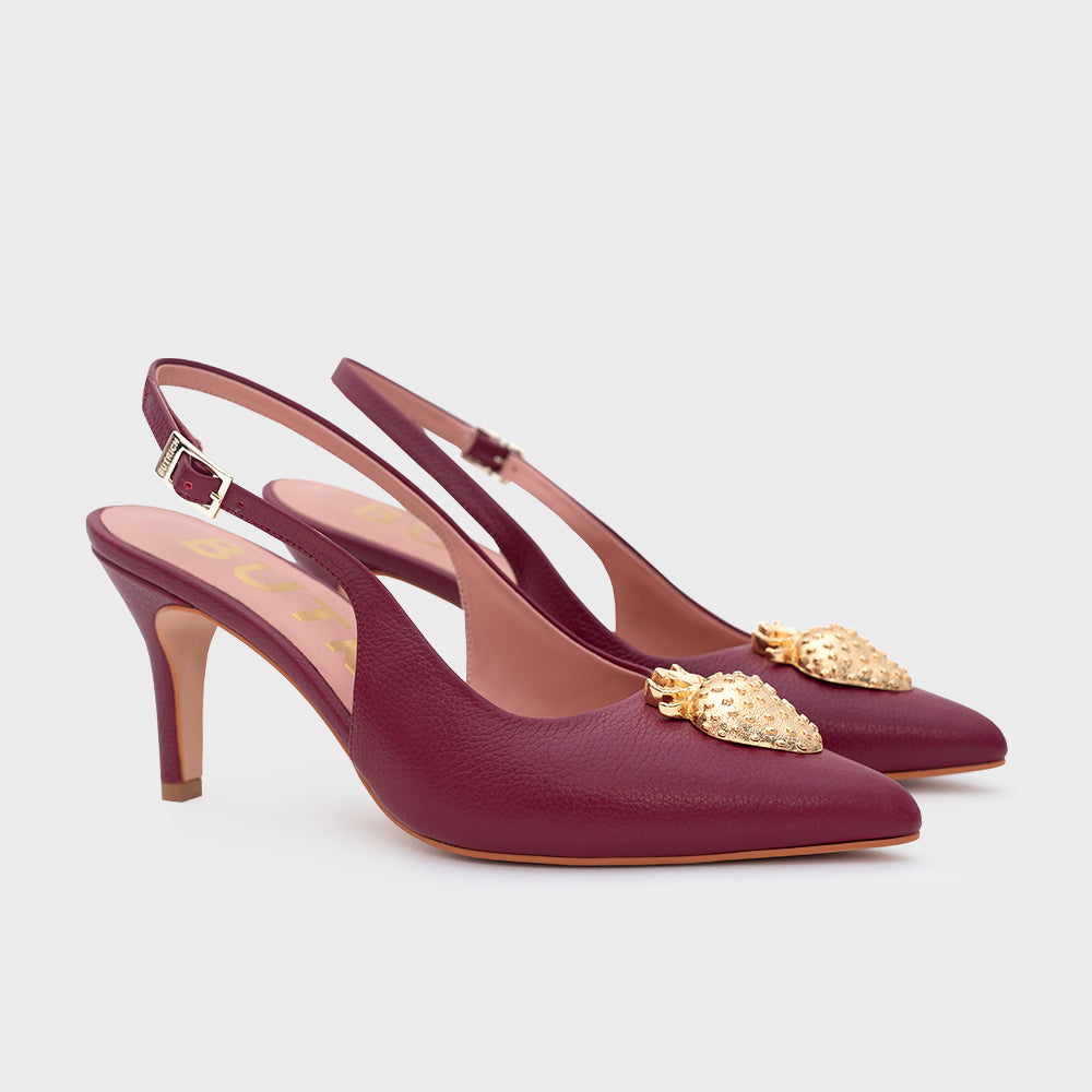 Strawberry Pump Slingback Blackberry
