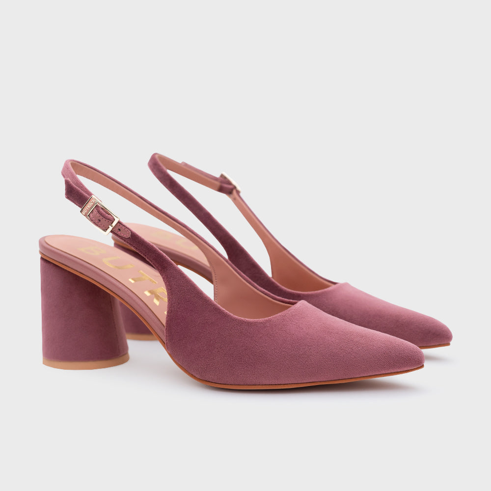 SUNDAE PUMP LEMON SLINGBACK ROSA OSCURO