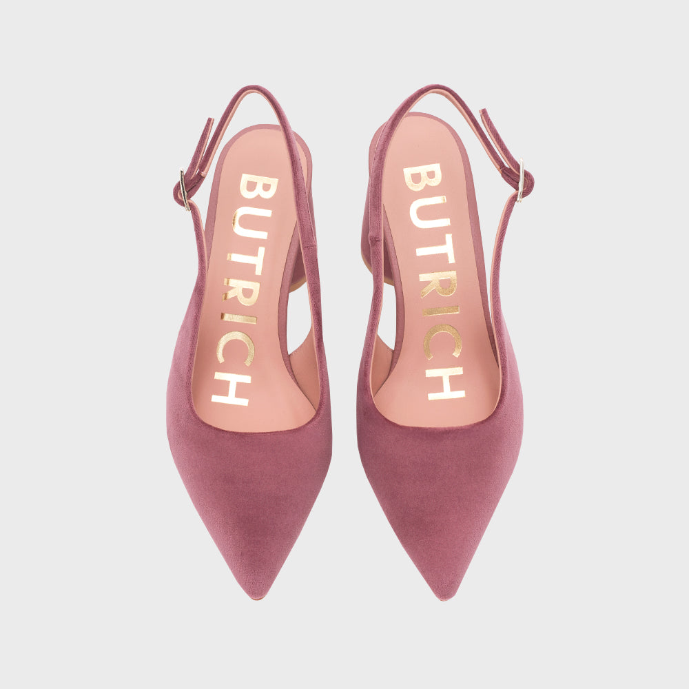 SUNDAE PUMP LEMON SLINGBACK ROSA OSCURO