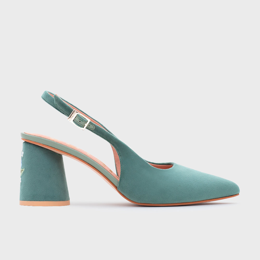 SUNDAE PUMP BLUEBERRY SLINGBACK VERDE