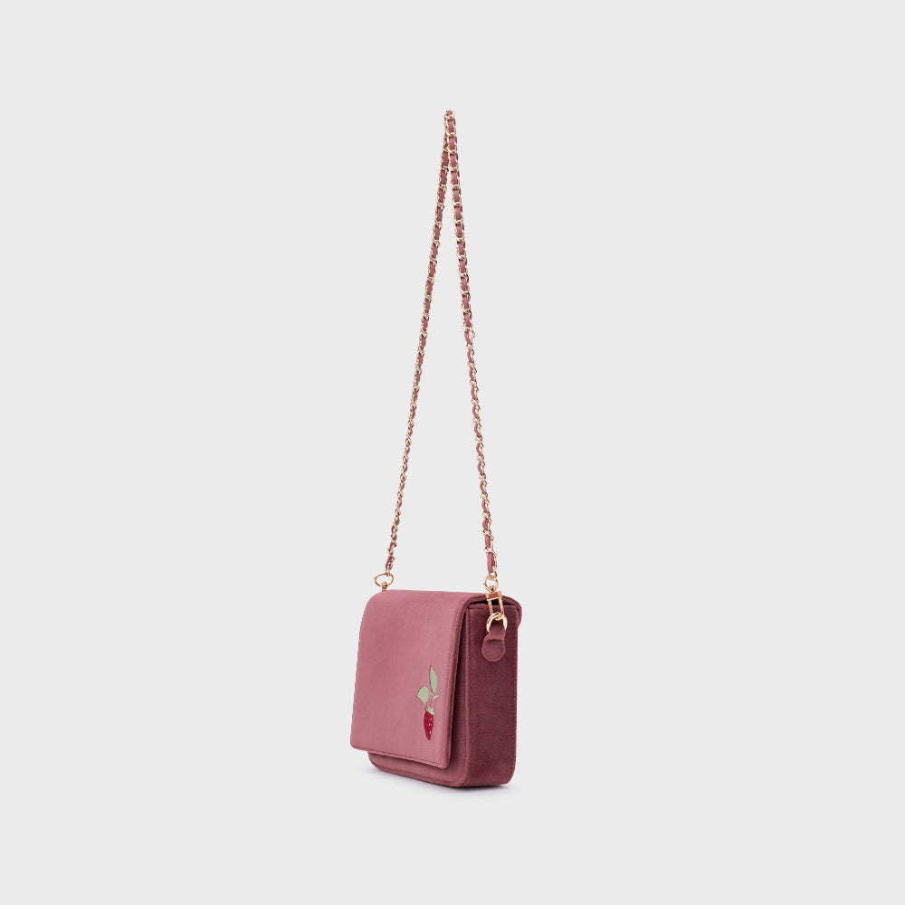 SUNDAE STRAWBERRY MINI BAG ROSA OSCURO