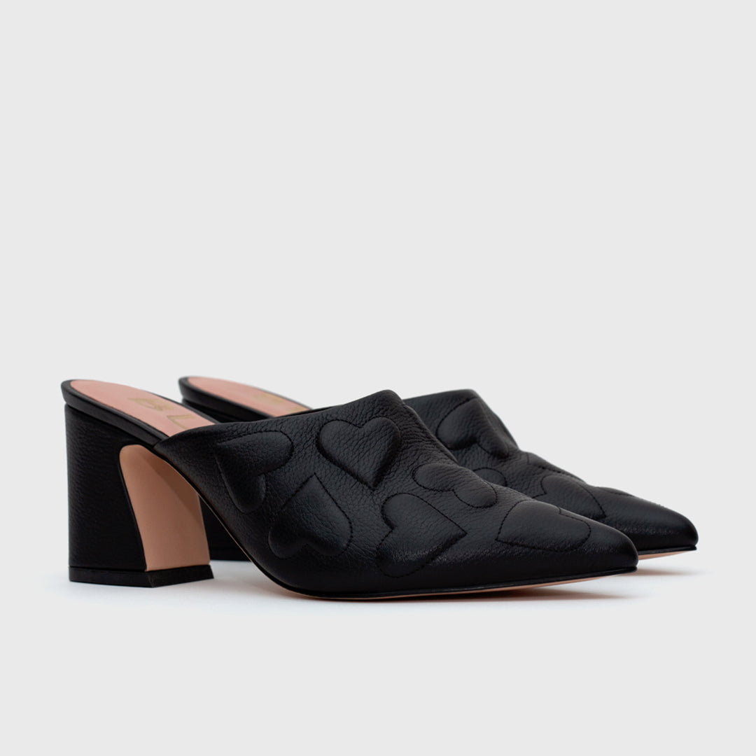 SUPER BOOGIE MULE PUMP BLACK