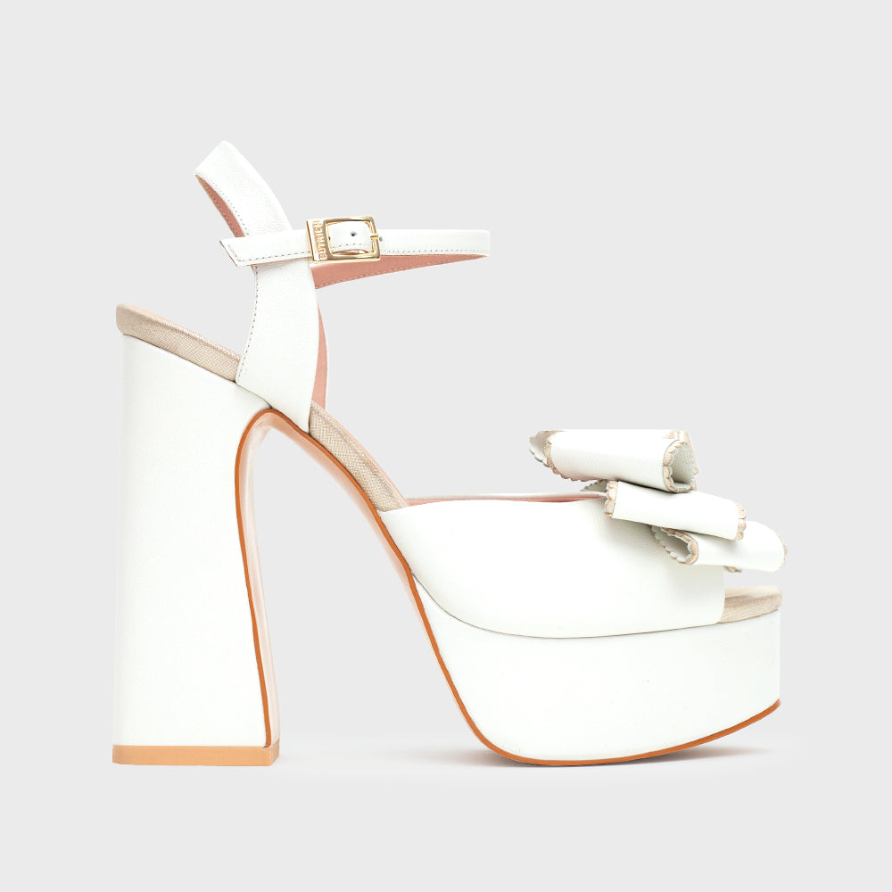 SUSANA PLATAFORMA BRIDE 13CM HUESO