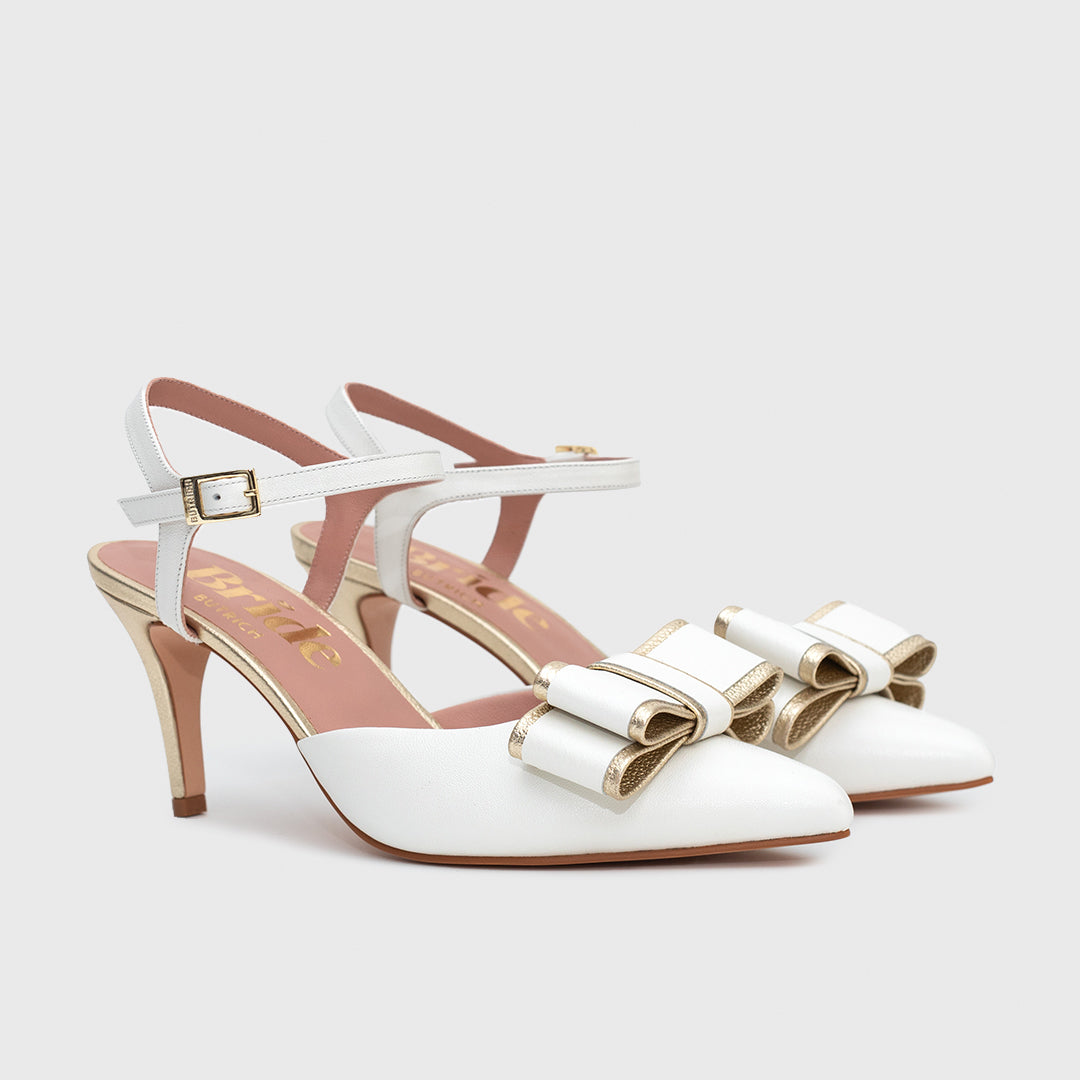 TALIANA PUMP BRIDE BONE