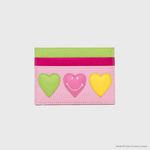 Load image into Gallery viewer, TARJETERO SMILEY HEARTS ROSA

