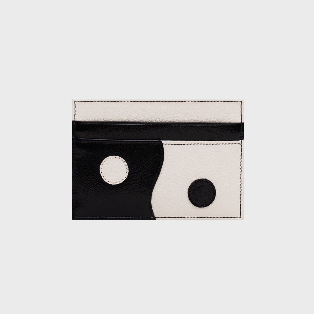 TARJETERO SC YIN YANG HUESO NEGRO