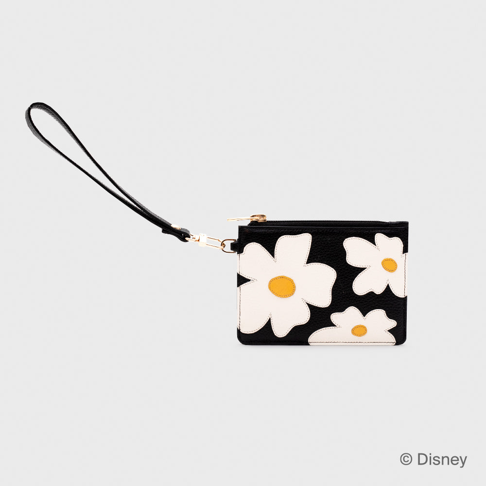 TARJETERO CON ASA WILDWOOD HEART FLOWERS NEGRO