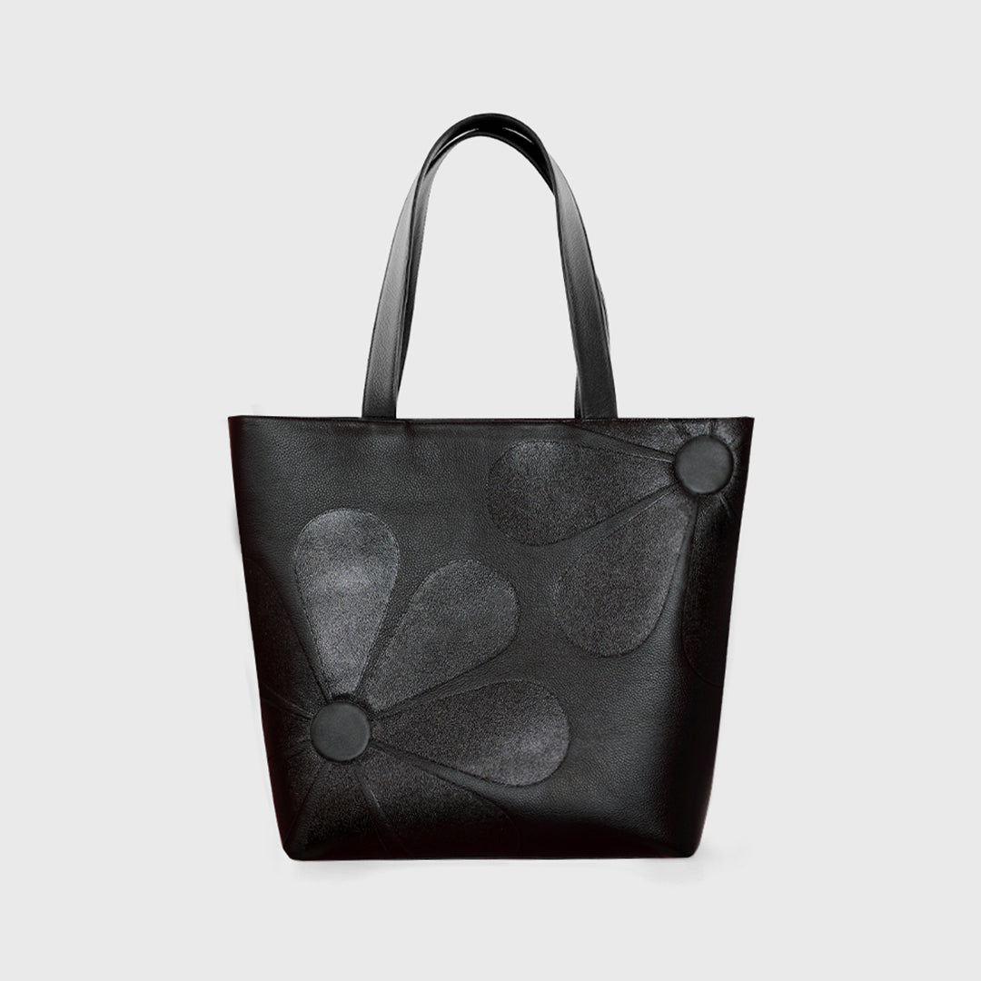 BLACK JANIS TOTE BAG