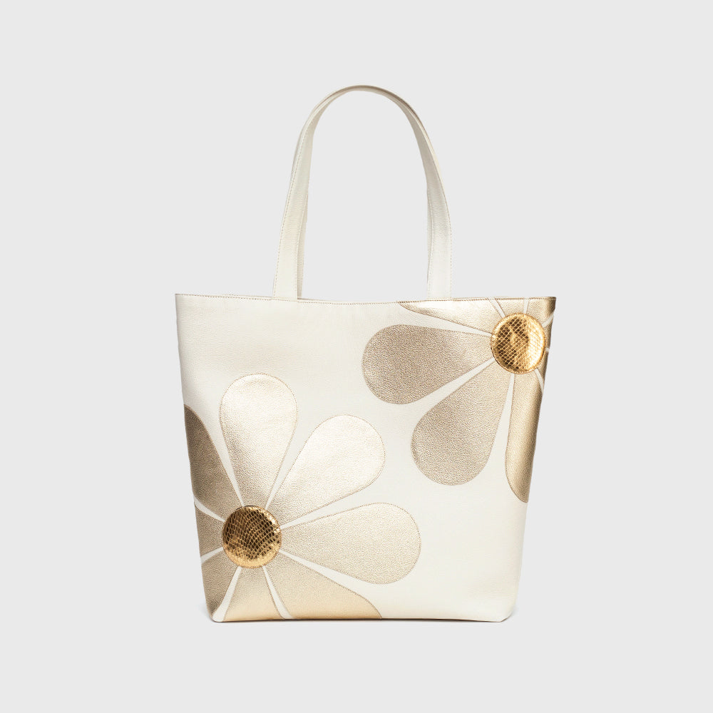 JANIS IVORY TOTE BAG