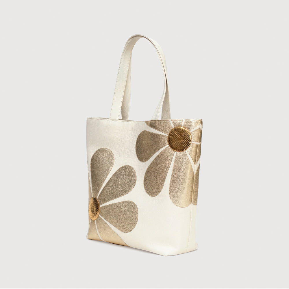 JANIS IVORY TOTE BAG