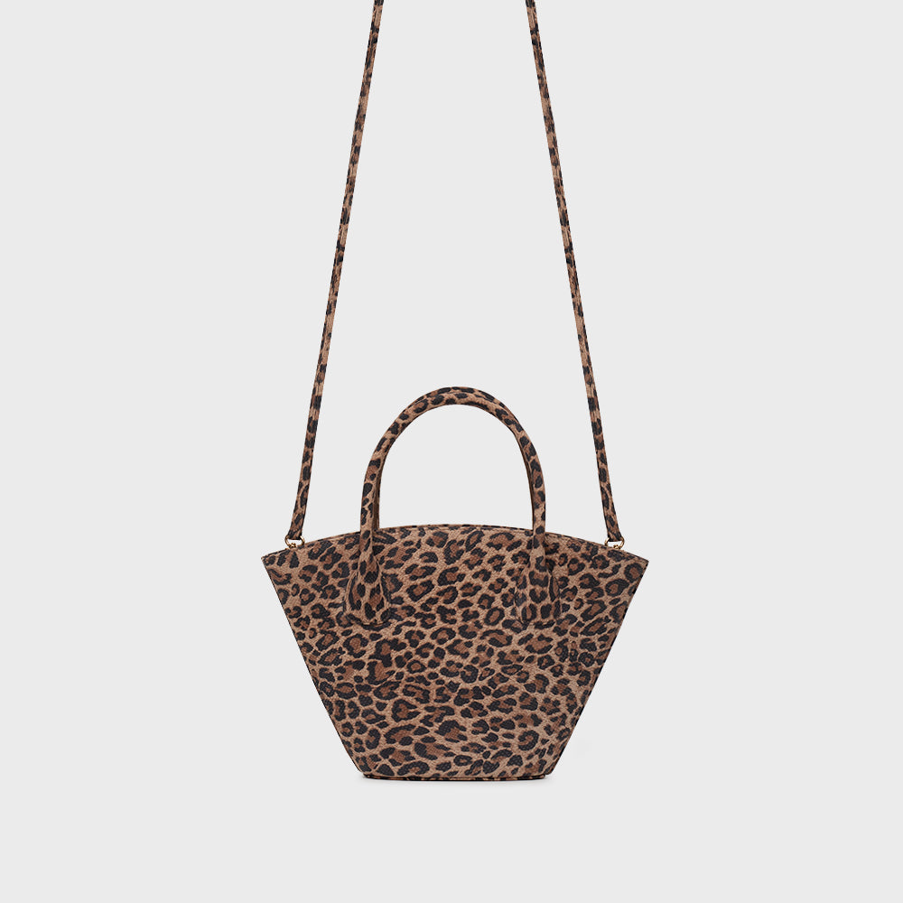 ESTELA TRAPEZE BAG LEOPARD
