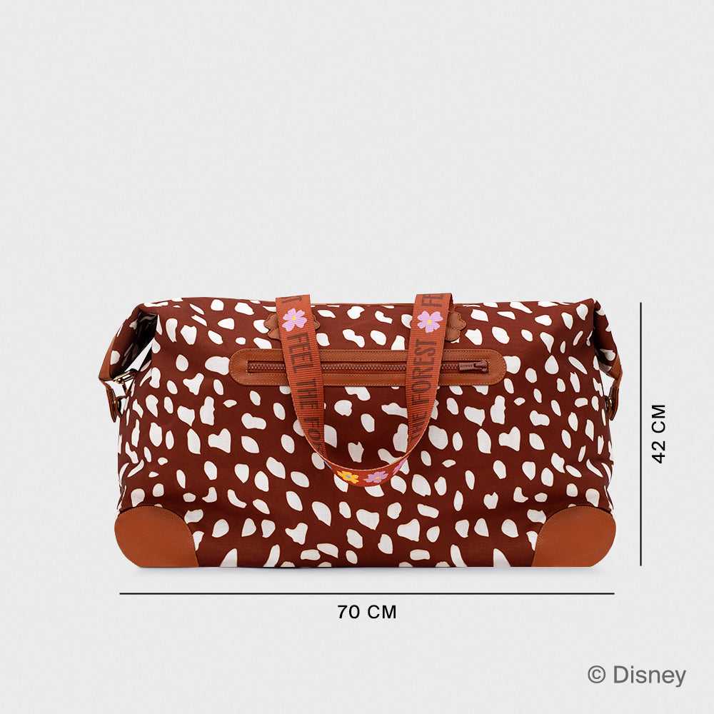 TRAVEL BAG BAMBI PRINT MARRÓN