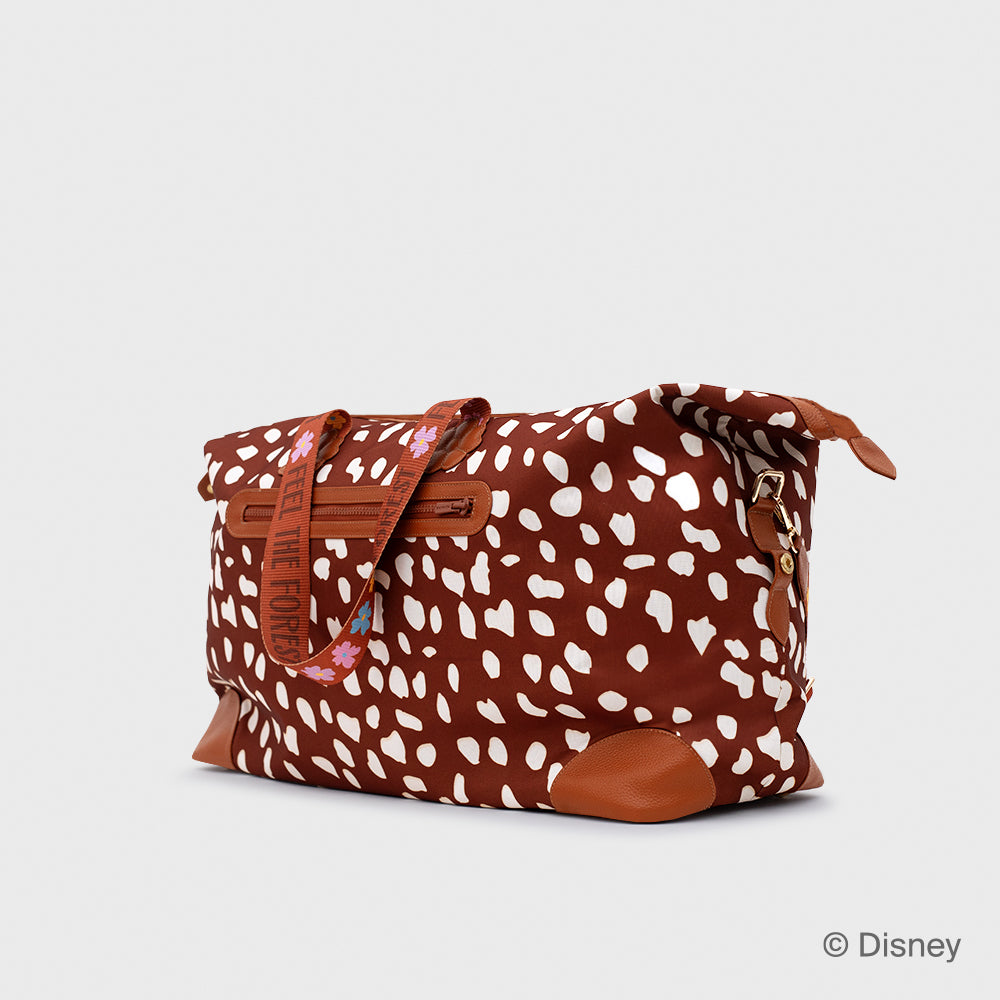 TRAVEL BAG BAMBI PRINT MARRÓN