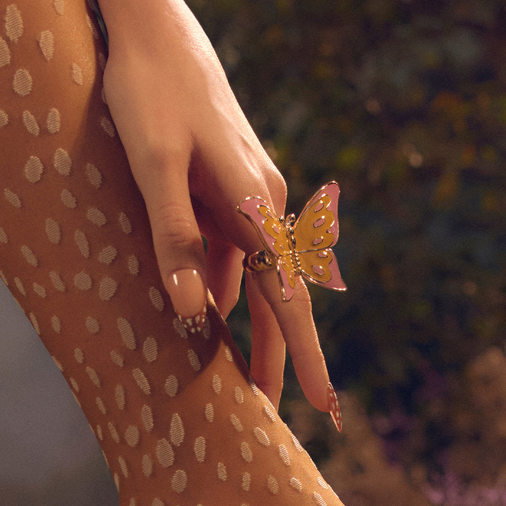 ANILLO BUTTERFLY AMARILLO