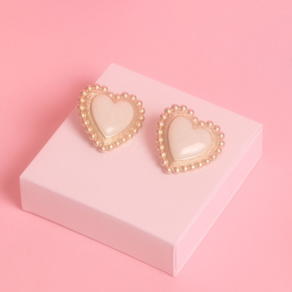 HEART EARRING REMEDIOS BONE