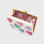 Load image into Gallery viewer, MULTICOLOR BONE BOOGIE LOVE CLUTCH
