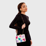 Load image into Gallery viewer, MULTICOLOR BONE BOOGIE LOVE CLUTCH
