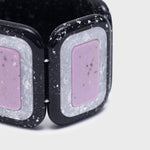 Load image into Gallery viewer, CORDELIA BRACELET BLACK LILAC WHITE
