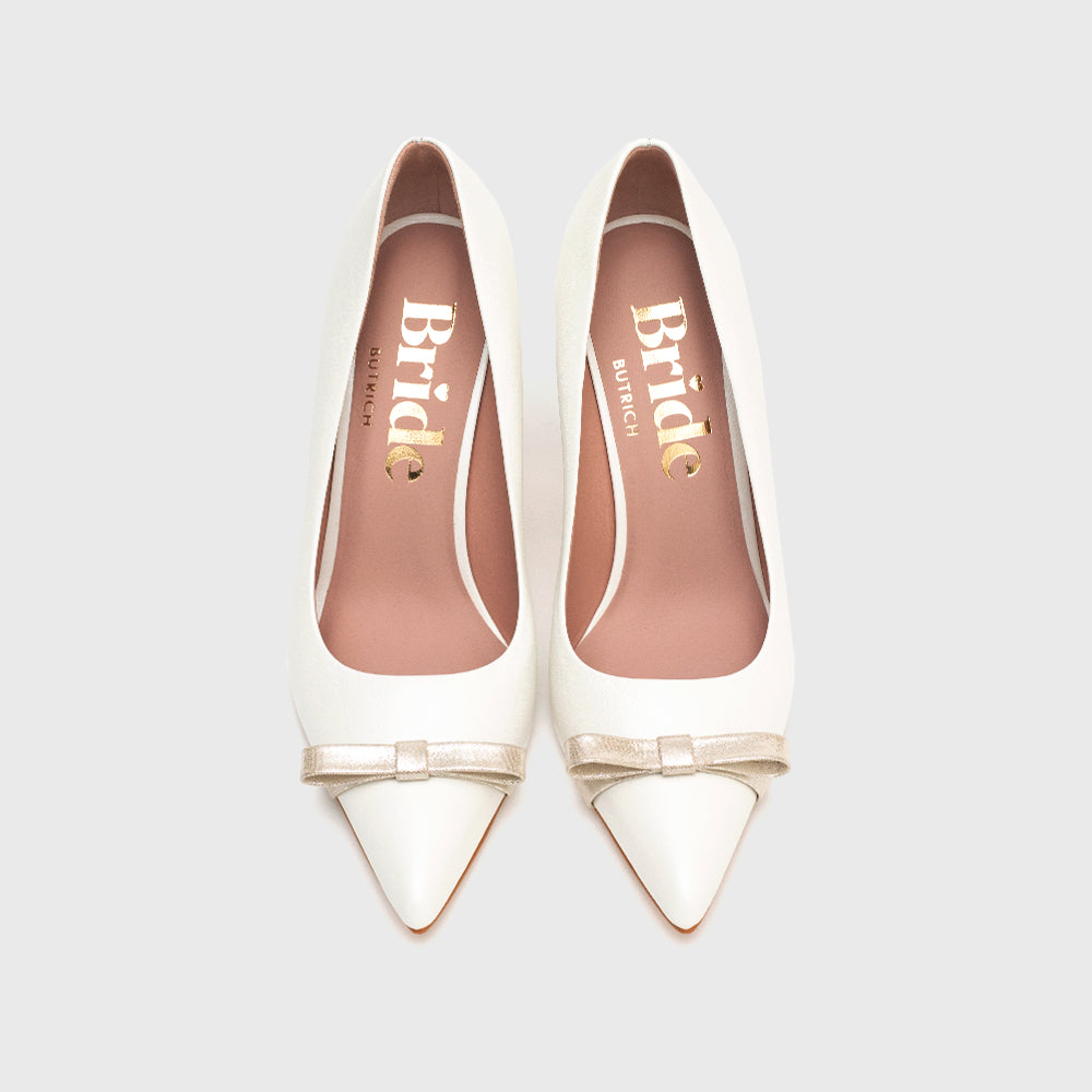 LEANDRA PUMP BRIDE BONE