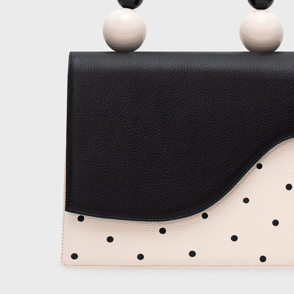 MONA BEADED LUNCH BAG NEGRO