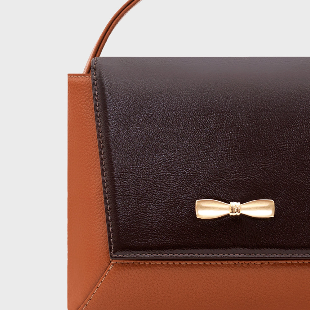 NADIRA FLAP HAND BAG COBRE