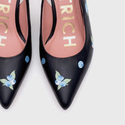 NINETTE BLUEBERRY MIDI SLINGBACK NEGRO