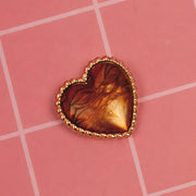 PRENDEDOR CORAZON ENTORCHADO COBRE