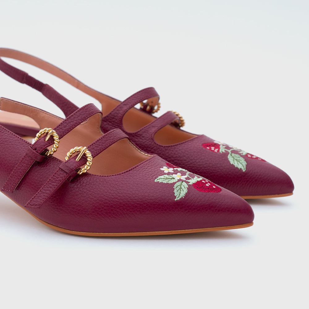 REESE STRAWBERRY MIDI CIRUELA