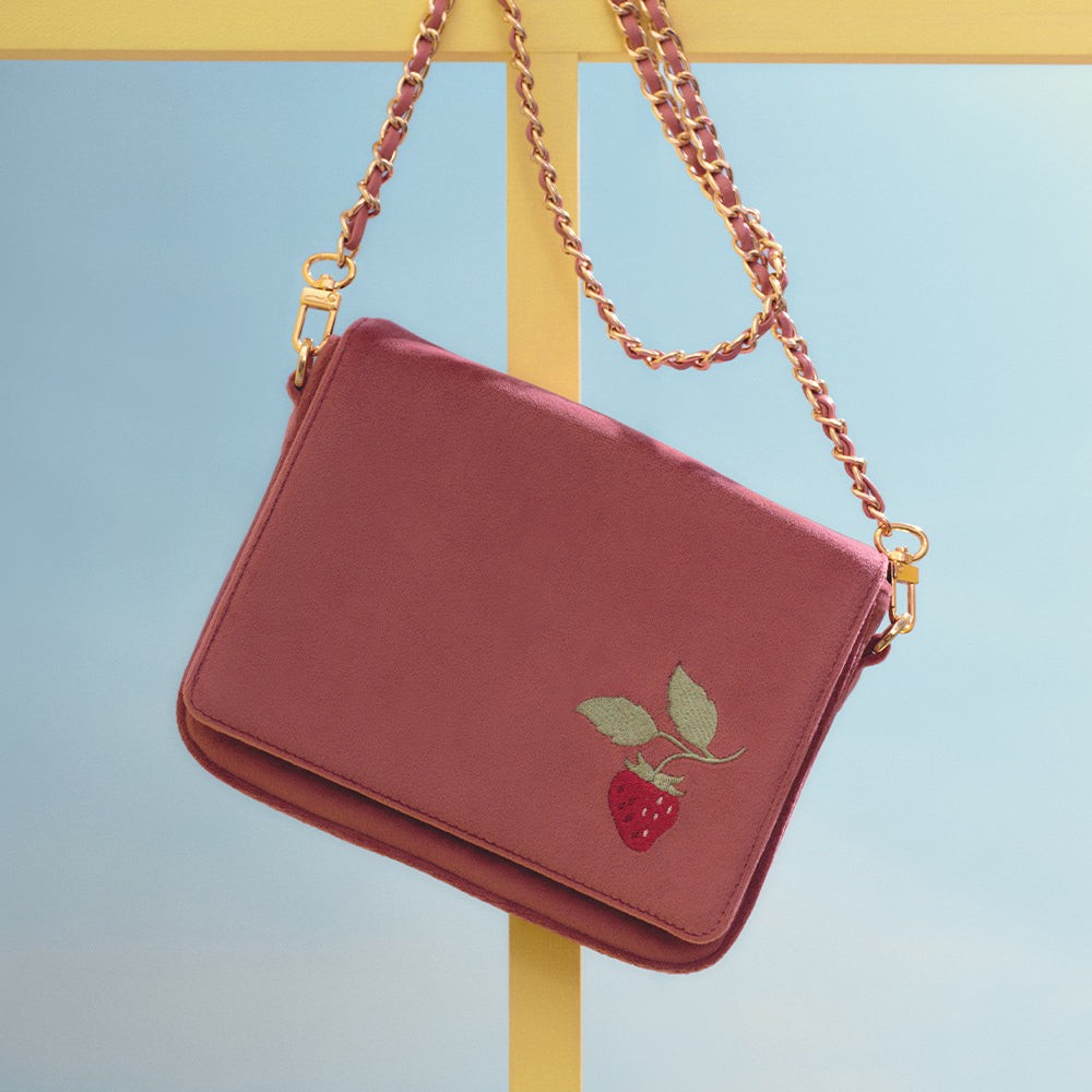 SUNDAE STRAWBERRY MINI BAG ROSA OSCURO