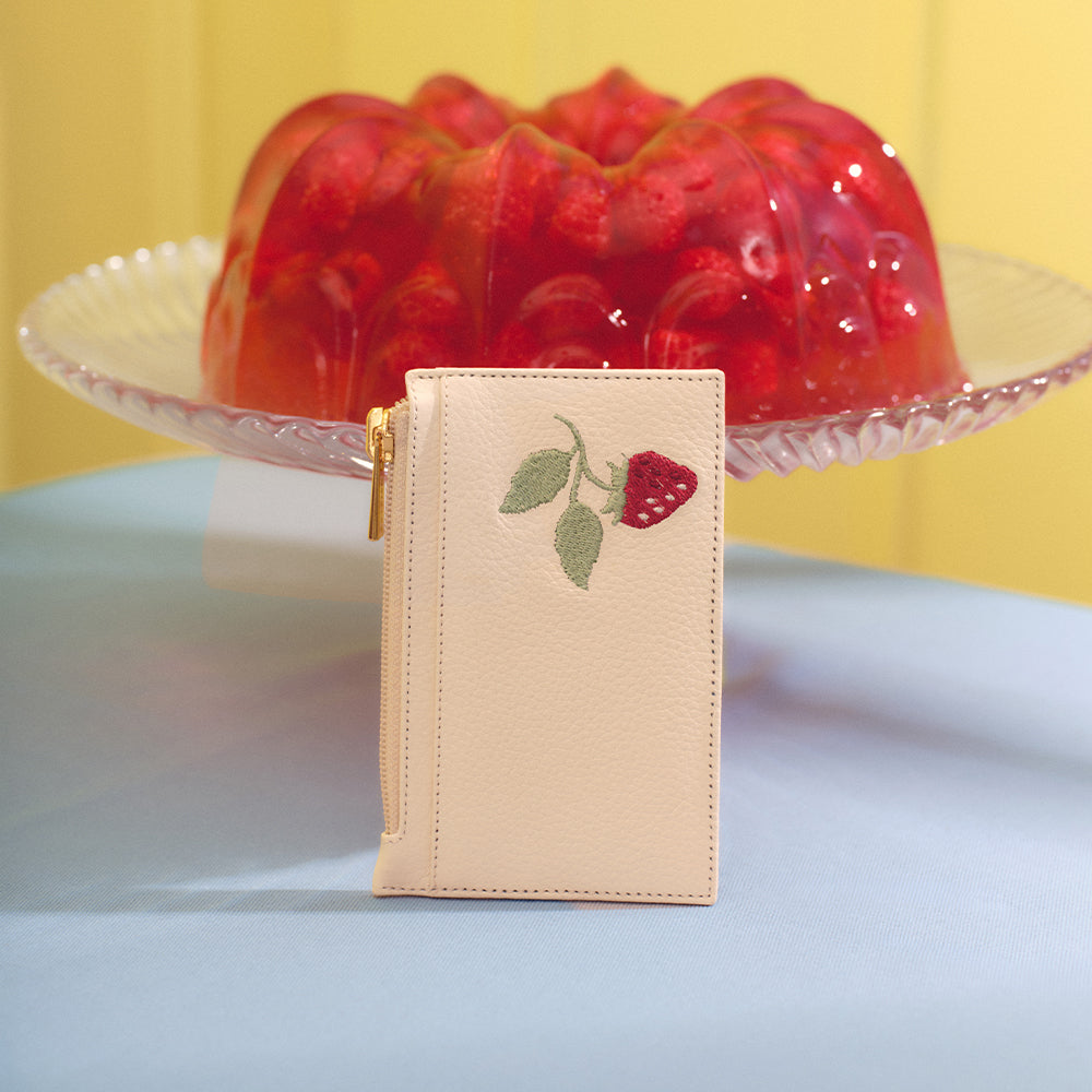 TARJETERO CC SUNDAE STRAWBERRY HUESO